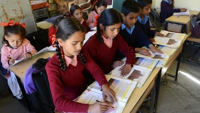 Students at a government school in Shimla. (HT File Photo) Students at a government school in Shimla. (HT File Photo)