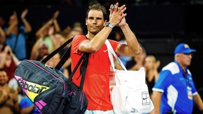 Spain's Rafael Nadal reacts as he leaves the court after his loss against Australia's Jordan Thompson at their men's singles match during the Brisbane International tennis tournament in Brisbane on January 5 (AFP) Spain's Rafael Nadal reacts as he leaves the court after his loss against Australia's Jordan Thompson at their men's singles match during the Brisbane International tennis tournament in Brisbane on January 5 (AFP)