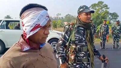 The ED team was attacked in West Bengal on Friday. (PTI) The ED team was attacked in West Bengal on Friday. (PTI)