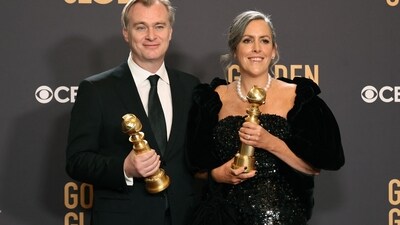 Christopher Nolan honored Heath Ledger with a tribute During First Win: Christopher Nolan won his first Golden Globe for best director of a motion picture for Oppenheimer. Paying tribute to the late Heath Ledger, who starred in his film The Dark Knight, he said, "The only time I've ever been on this stage before was accepting one of these on behalf of our dear friend, [the late] Heath Ledger, and that was complicated and challenging for me."&nbsp;&nbsp; (Getty Images via AFP)