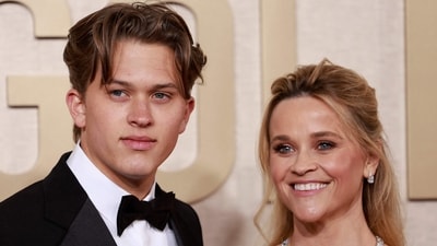 Reese Witherspoon and her son Deacon Reese Phillippe at Golden Globe Awards 2024 (AFP) Reese Witherspoon and her son Deacon Reese Phillippe at Golden Globe Awards 2024 (AFP)