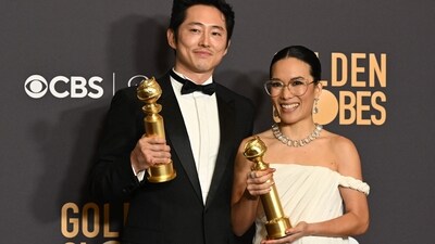 "I really need to thank the father of my children and my best friend, Justin, for all of your love and support. It's because of you that I'm able to be a working mother," Ali Wong expressed as she accepted the Globe for best actress in a limited series, anthology series, or a motion picture made for television. (AFP) "I really need to thank the father of my children and my best friend, Justin, for all of your love and support. It's because of you that I'm able to be a working mother," Ali Wong expressed as she accepted the Globe for best actress in a limited series, anthology series, or a motion picture made for television. (AFP)