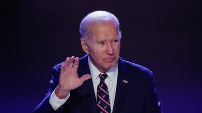 US President Joe Biden delivers a speech to mark the third anniversary of the January 6, 2021 attack on the US Capitol at a campaign event at Montgomery County Community College, in Blue Bell, near Valley Forge, Pennsylvania, on Friday . (REUTERS) US President Joe Biden delivers a speech to mark the third anniversary of the January 6, 2021 attack on the US Capitol at a campaign event at Montgomery County Community College, in Blue Bell, near Valley Forge, Pennsylvania, on Friday . (REUTERS)
