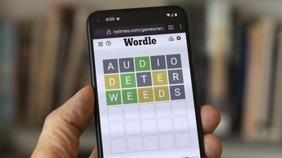 The Wordle app appears on a mobile phone, Friday, July 15, 2022, in Boston. (AP Photo/Michael Dwyer, File) (AP)