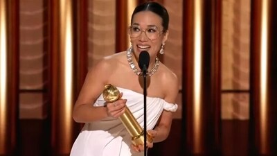 Ali Wong was up against Brie Larson, Elizabeth Olsen, Juno Temple, Rachel Weisz and Riley Keough at Golden Globes 2024 for best actress in a limited series. "I really need to thank the father of my children and my best friend, Justin Hakuta, for all of your love and support. It's because of you that I'm able to be a working mother," Ali Wong said as she accepted the Globe for Beef. Before making her way up to the stage to accept her award, she took a moment to embrace and kiss her now-boyfriend Bill Hader. Ali Wong was up against Brie Larson, Elizabeth Olsen, Juno Temple, Rachel Weisz and Riley Keough at Golden Globes 2024 for best actress in a limited series. "I really need to thank the father of my children and my best friend, Justin Hakuta, for all of your love and support. It's because of you that I'm able to be a working mother," Ali Wong said as she accepted the Globe for Beef. Before making her way up to the stage to accept her award, she took a moment to embrace and kiss her now-boyfriend Bill Hader.