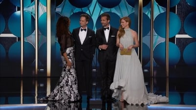 Suits hasn’t been on the air in years, but the fandom remains stronger than ever. Cast members Patrick J Adams and Gabriel Macht reunited at the 81st annual Golden Globes red carpet; they were later joined onstage to present together with costars Gina Torres and Sarah Rafferty. Suits hasn’t been on the air in years, but the fandom remains stronger than ever. Cast members Patrick J Adams and Gabriel Macht reunited at the 81st annual Golden Globes red carpet; they were later joined onstage to present together with costars Gina Torres and Sarah Rafferty.