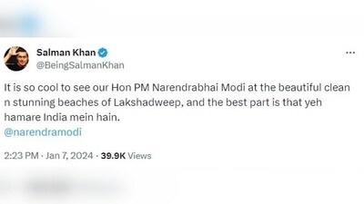 Several prominent figures, including Bollywood stars Amitabh Bachchan, Salman Khan, and Akshay Kumar, as well as cricket icon Sachin Tendulkar, urged people to explore "Indian islands" and coastal destinations on Sunday.&nbsp; 