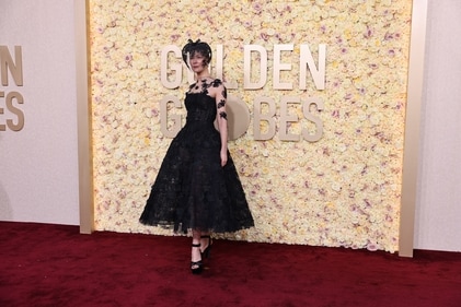 Rosamund Pike attends the 81st Annual Golden Globe Awards in Beverly Hills. (REUTERS)