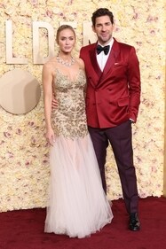 Emily Blunt and John Krasinski attend the 81st Annual Golden Globe Awards at The Beverly Hilton in Beverly Hills, California. (Getty Images via AFP) Emily Blunt and John Krasinski attend the 81st Annual Golden Globe Awards at The Beverly Hilton in Beverly Hills, California. (Getty Images via AFP)