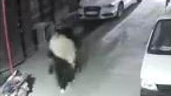 A police officer said the teams used video footage from CCTV cameras in the area to follow the suspect and arrest him. (videograb)