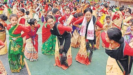 Guwahati, Assam: Guwahati, located in the northeastern state of Assam, celebrates Makar Sankranti with the festival of Magh Bihu. Magh Bihu is a harvest festival that marks the end of the harvesting season, and it is celebrated with great enthusiasm and traditional rituals.&nbsp;&nbsp;(PTI)