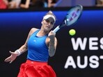 Marketa Vondrousova of the Czech Republic hits a return to Olga Danilovic of Serbia during the United Cup tennis tournament in Perth, Australia, Tuesday, Jan. 2, 2024 Marketa Vondrousova of the Czech Republic hits a return to Olga Danilovic of Serbia during the United Cup tennis tournament in Perth, Australia, Tuesday, Jan. 2, 2024