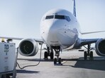 An Alaska Airlines Boeing 737 Max-9 aircraft grounded at Los Angeles International Airport (LAX) in Los Angeles, California, US, on Monday, Jan. 8, 2024 (Photographer: Eric Thayer/Bloomberg)