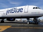 The change at the top will occur on Feb. 12. In pic, a JetBlue airplane is shown at John F. Kennedy International Airport in New York. (File) The change at the top will occur on Feb. 12. In pic, a JetBlue airplane is shown at John F. Kennedy International Airport in New York. (File)