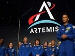 NASA Astronaut Joseph M. Acaba speaks at a NASA event during which the crew of the Artemis II space mission to the moon in April 2023.(Reuters)