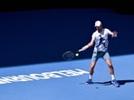 Serbia's Novak Djokovic hits a return during a practice session ahead of the Australian Open tennis tournament in Melbourne on January 9 Serbia's Novak Djokovic hits a return during a practice session ahead of the Australian Open tennis tournament in Melbourne on January 9