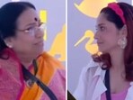 Ankita Lokhande and Vicky Jain's mother in the Bigg Boss house.