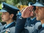 Deepika Padukone and Hrithik Roshan in a still from Fighter trailer. 