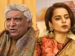 Javed Akhtar and Kangana Ranaut. Javed Akhtar and Kangana Ranaut.
