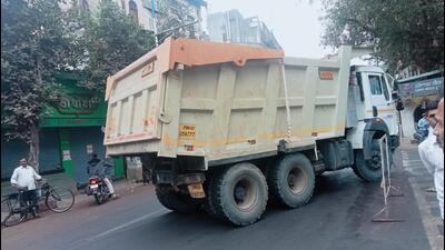 20-year-old pharmacy student lost his life after he was crushed under the tyre of a dumper near Rameshwar Chowk in Pune. (HT) 20-year-old pharmacy student lost his life after he was crushed under the tyre of a dumper near Rameshwar Chowk in Pune. (HT)