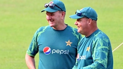 Pakistan coaches Grant Bradburn (L) and Mickey Arthur (Bibhash Lodh) Pakistan coaches Grant Bradburn (L) and Mickey Arthur (Bibhash Lodh)