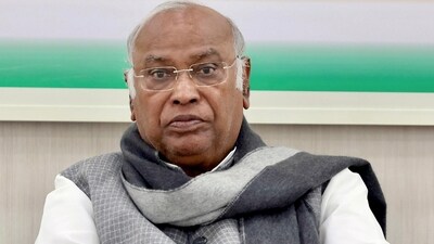 Congress president Mallikarjun Kharge (HT File)