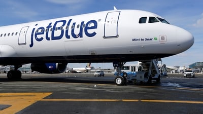 The change at the top will occur on Feb. 12. In pic, a JetBlue airplane is shown at John F. Kennedy International Airport in New York. (File) (AP) The change at the top will occur on Feb. 12. In pic, a JetBlue airplane is shown at John F. Kennedy International Airport in New York. (File) (AP)