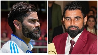 Virat Kohli shared a priceless message for Mohammed Shami (PTI) Virat Kohli shared a priceless message for Mohammed Shami (PTI)