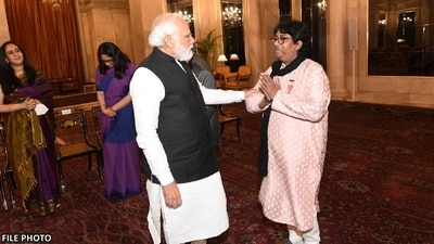 Prime Minister Narendra Modi with Ustad Rashid Khan. (X) Prime Minister Narendra Modi with Ustad Rashid Khan. (X)