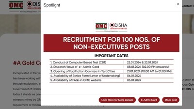OMC Non-Executive Recruitment: Admit Card for CBT Released OMC Non-Executive Recruitment: Admit Card for CBT Released