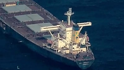 Indian Navy rescued a hijacked cargo ship from the Houthis (PTI) (PTI) Indian Navy rescued a hijacked cargo ship from the Houthis (PTI) (PTI)