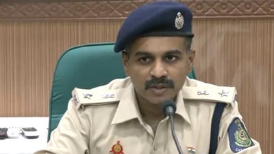 Nidhin Valsan, North Goa Superintendent of Police spoke to the media on Tuesday about the shocking murder of a four-year-old boy at the hands of his CEO mother. (ANI) Nidhin Valsan, North Goa Superintendent of Police spoke to the media on Tuesday about the shocking murder of a four-year-old boy at the hands of his CEO mother. (ANI)