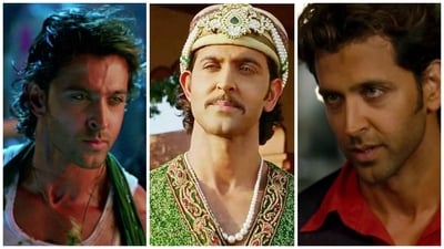 Hrithik Roshan in stills from Dhoom 2, Jodhaa Akbar and Zindagi Na Milegi Dobara. Hrithik Roshan in stills from Dhoom 2, Jodhaa Akbar and Zindagi Na Milegi Dobara.
