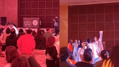 Zayn Marie Khan and Sarah Jane Dias share glimpses from Ira Khan and Nupur Shikhare's party. Zayn Marie Khan and Sarah Jane Dias share glimpses from Ira Khan and Nupur Shikhare's party.