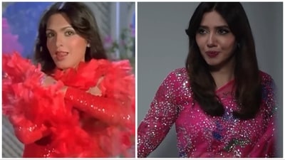 Mahira Khan (right) channels her inner Parveen Babi. Mahira Khan (right) channels her inner Parveen Babi.