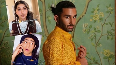 Young college students share how they have been recording reels on and by using Orry Wali Hindi. The social media influencer, Orhan Awatramani is often seen replying to such content with laughing emojis. (Photos: Instagram) Young college students share how they have been recording reels on and by using Orry Wali Hindi. The social media influencer, Orhan Awatramani is often seen replying to such content with laughing emojis. (Photos: Instagram)