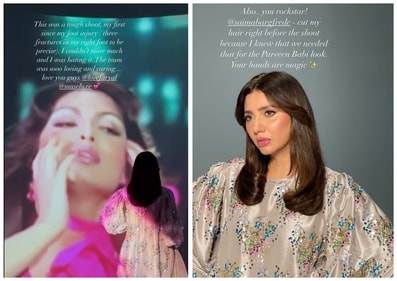 Mahira Khan shows glimpses of her photo shoot. Mahira Khan shows glimpses of her photo shoot.