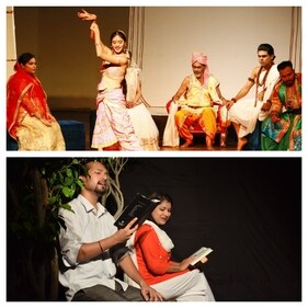 Scenes from the plays Chitralekha and Papa, which will be staged today. Scenes from the plays Chitralekha and Papa, which will be staged today.