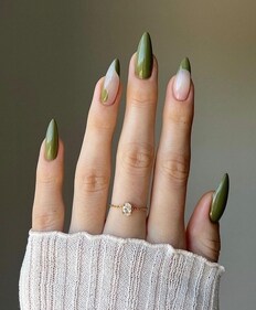Leafy green nails (Photo: Instagram) Leafy green nails (Photo: Instagram)