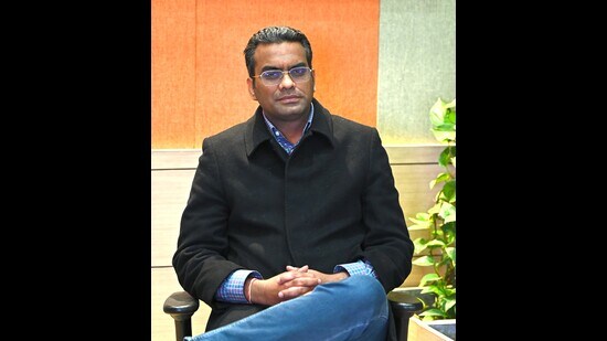Chandigarh Mayor Anup Gupta. (Keshav Singh/HT)