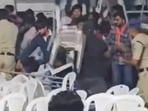 Mahesh Babu's Guntur Kaaram's pre-release event left a policeman injured Mahesh Babu's Guntur Kaaram's pre-release event left a policeman injured