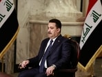 Iraqi Prime Minister Mohammed Shia al-Sudani speaks during an interview with Reuters in Baghdad. (Reuters)