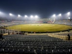 The match officials waited for the designated cut-off time to allow the minimum five overs for a result to be achieved