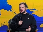 Russia-Ukraine War: Ukrainian President Volodymyr Zelensky speaks during his end-of-the-year news conference in Kyiv, Ukraine. Russia-Ukraine War: Ukrainian President Volodymyr Zelensky speaks during his end-of-the-year news conference in Kyiv, Ukraine.