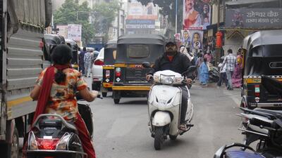 A two-wheeler on wrong side at Rameshwar Chowk on Shivaji Road. After an accident at the stretch claimed the life of 21-year-old boy, citizens have demanded that full-time traffic police be deployed at the road. (RAVINDRA JOSHI/HT) A two-wheeler on wrong side at Rameshwar Chowk on Shivaji Road. After an accident at the stretch claimed the life of 21-year-old boy, citizens have demanded that full-time traffic police be deployed at the road. (RAVINDRA JOSHI/HT)