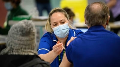 Health and care visas now account for two in five of all skilled work visas issued in the UK. This visa category is extremely popular with Indians - more Indians than any other nationality go to the UK on this visa route. (Photo by Leon Neal / POOL / AFP) (AFP) Health and care visas now account for two in five of all skilled work visas issued in the UK. This visa category is extremely popular with Indians - more Indians than any other nationality go to the UK on this visa route. (Photo by Leon Neal / POOL / AFP) (AFP)