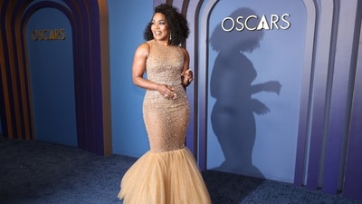 Angela Bassett attends the 14th Governors Awards. The actor was honored at the event for her contributions to the film industry. Angela, collecting an honorary Oscar, gave an impassioned speech about the history of Black actors in Hollywood. She looked stunning at the event in a glittering champagne gown. (REUTERS) 