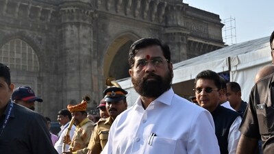 Maharashtra CM Eknath Shinde in Mumbai. (Anshuman Poyrekar/HT)