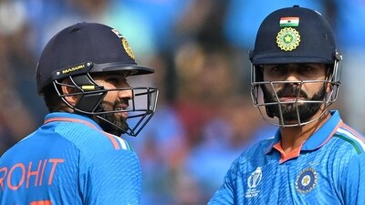 India's Virat Kohli (R) with Rohit Sharma during the 2023 ICC Men's Cricket World Cup (AFP) India's Virat Kohli (R) with Rohit Sharma during the 2023 ICC Men's Cricket World Cup (AFP)