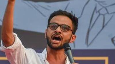 Former Jawaharlal Nehru University student leader Umar Khalid. (HT PHOTO)